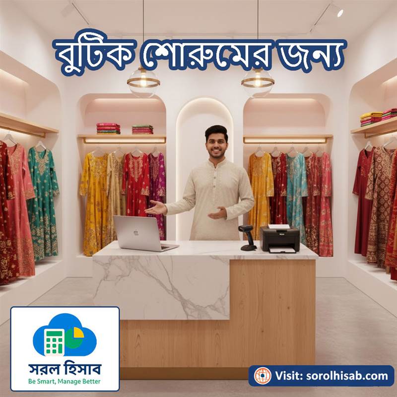 সরল হিসাব Boutique and Ladies Dress Shop Management Software for Stock Sales and Billing