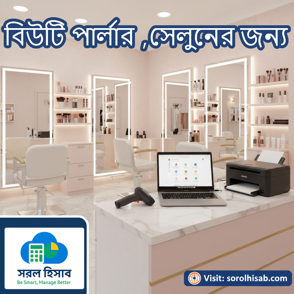 সরল হিসাব Beauty Parlor and Salon Management Software for Appointment Billing Sales and Inventory