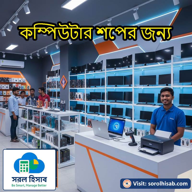 Sorol Hisab POS দিয়ে Computer ও Electronics Shop-এর Stock, Barcode Billing, Serial ও Warranty Management