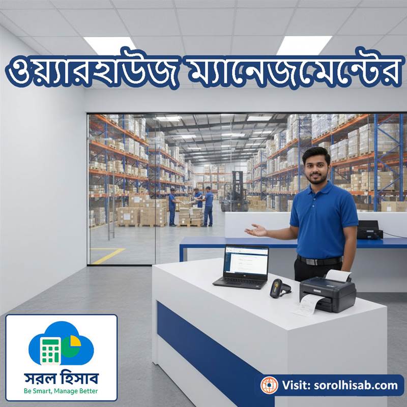 বড় গুদাম ও ডিস্ট্রিবিউশন সেন্টারের ওয়্যারহাউজ ম্যানেজমেন্ট সফটওয়্যার Sorol Hisab